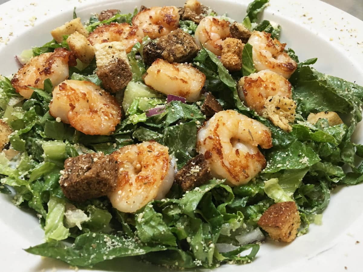 Caesar salad with romaine and parmesan at Bailey’s Breakfast & Lunch in Omaha