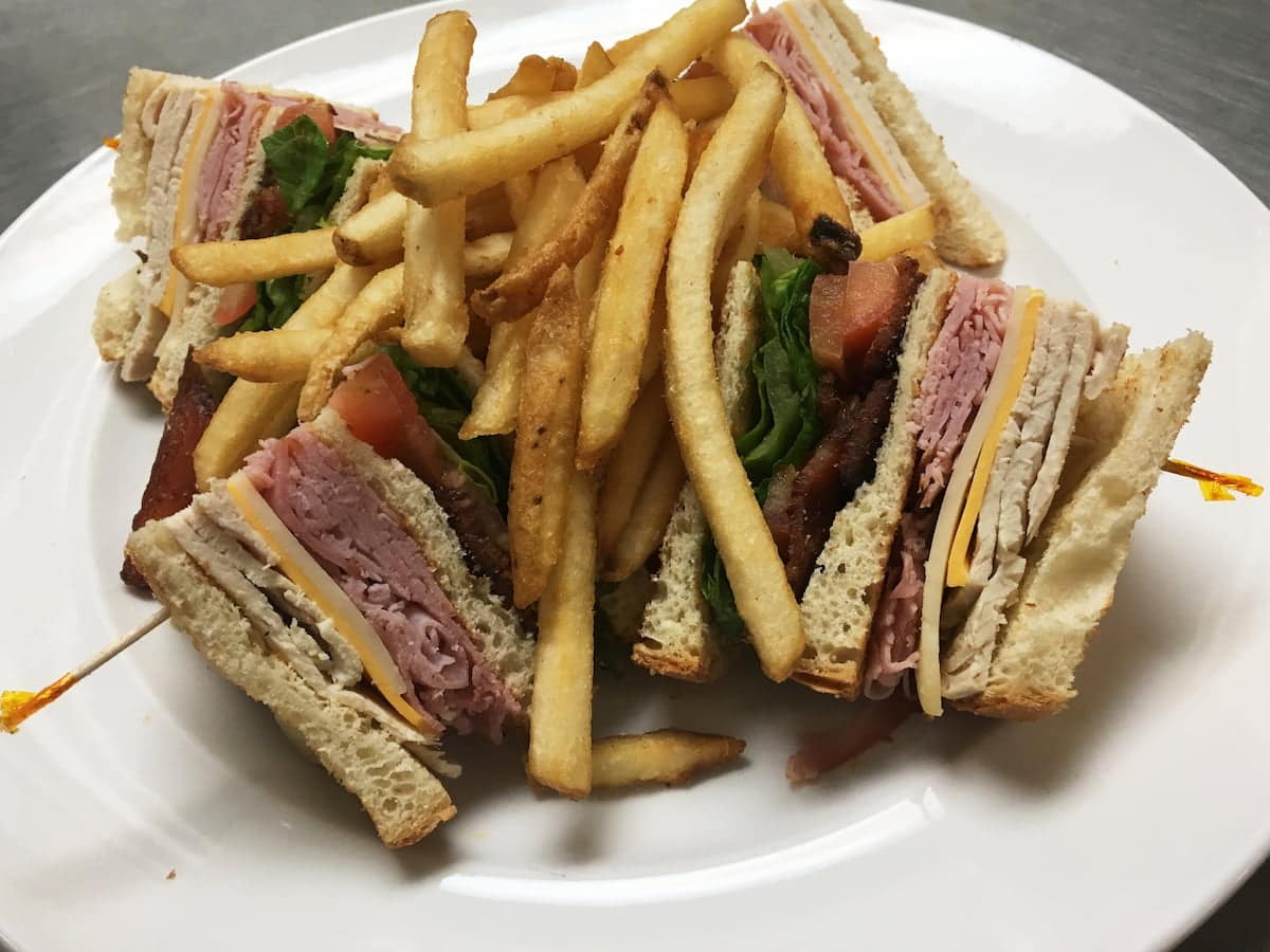 Bailey’s club sandwich with smoked turkey and bacon at Bailey’s Breakfast & Lunch in Omaha