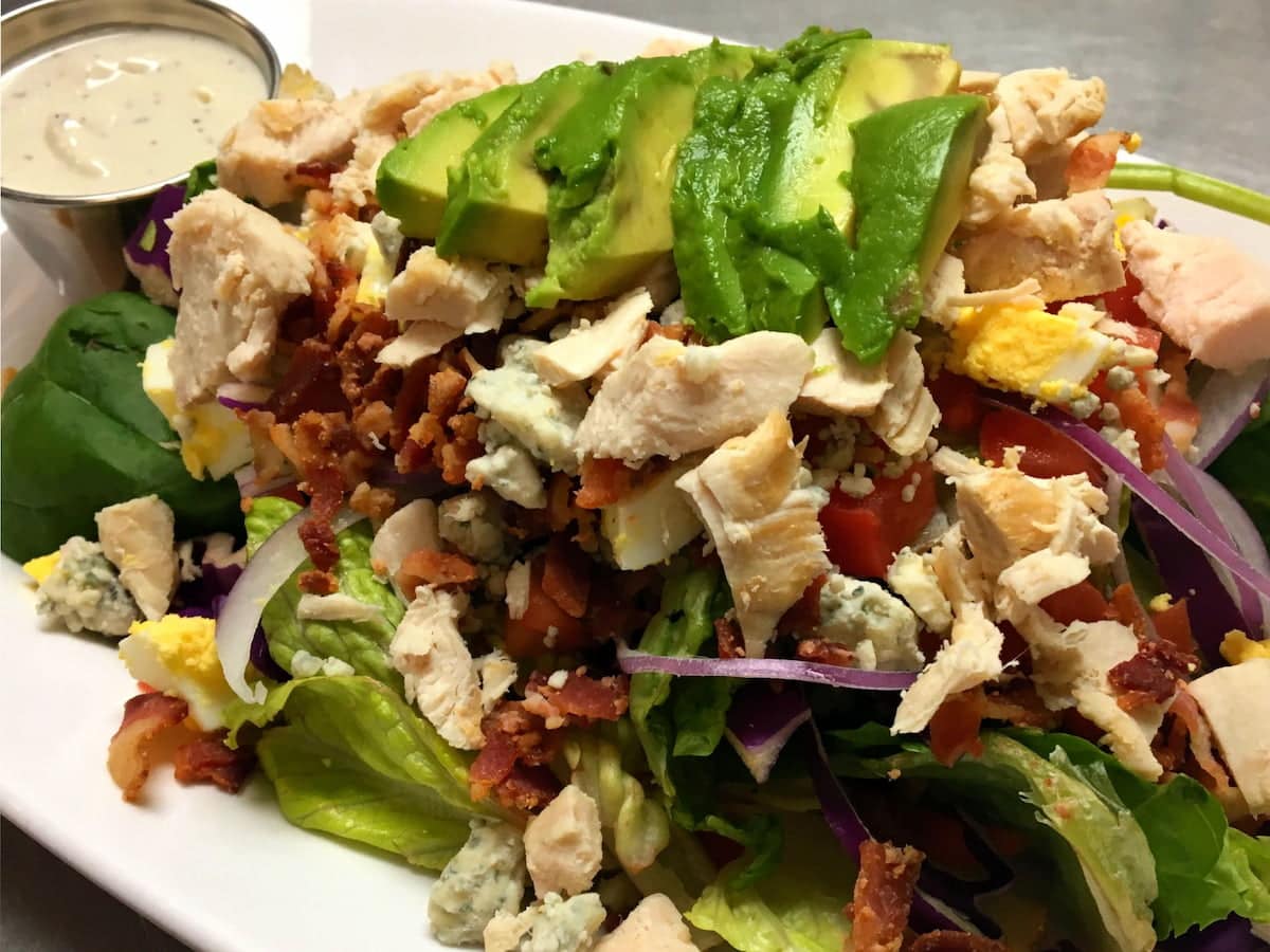 Smoked turkey cobb salad with bacon and avocado at Bailey’s Breakfast & Lunch in Omaha