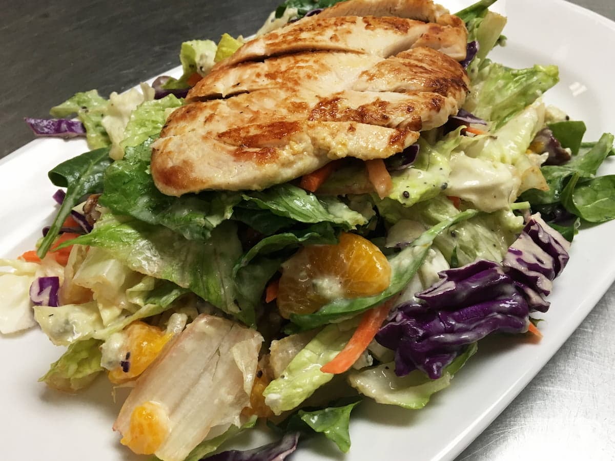 Sonoma chicken salad with fruit and walnuts at Bailey’s Breakfast & Lunch in Omaha