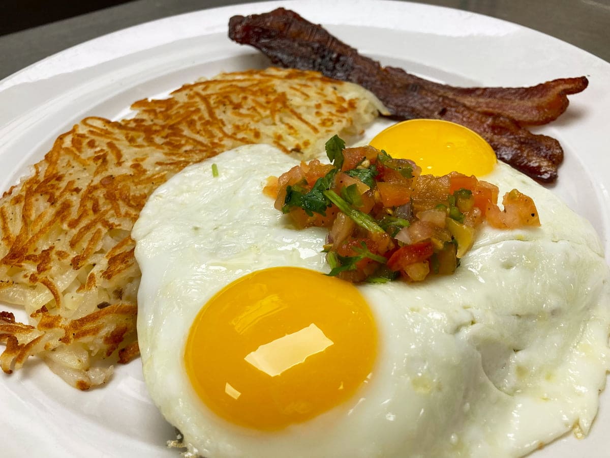 Avocado toast breakfast special at Bailey's Breakfast & Lunch in Omaha