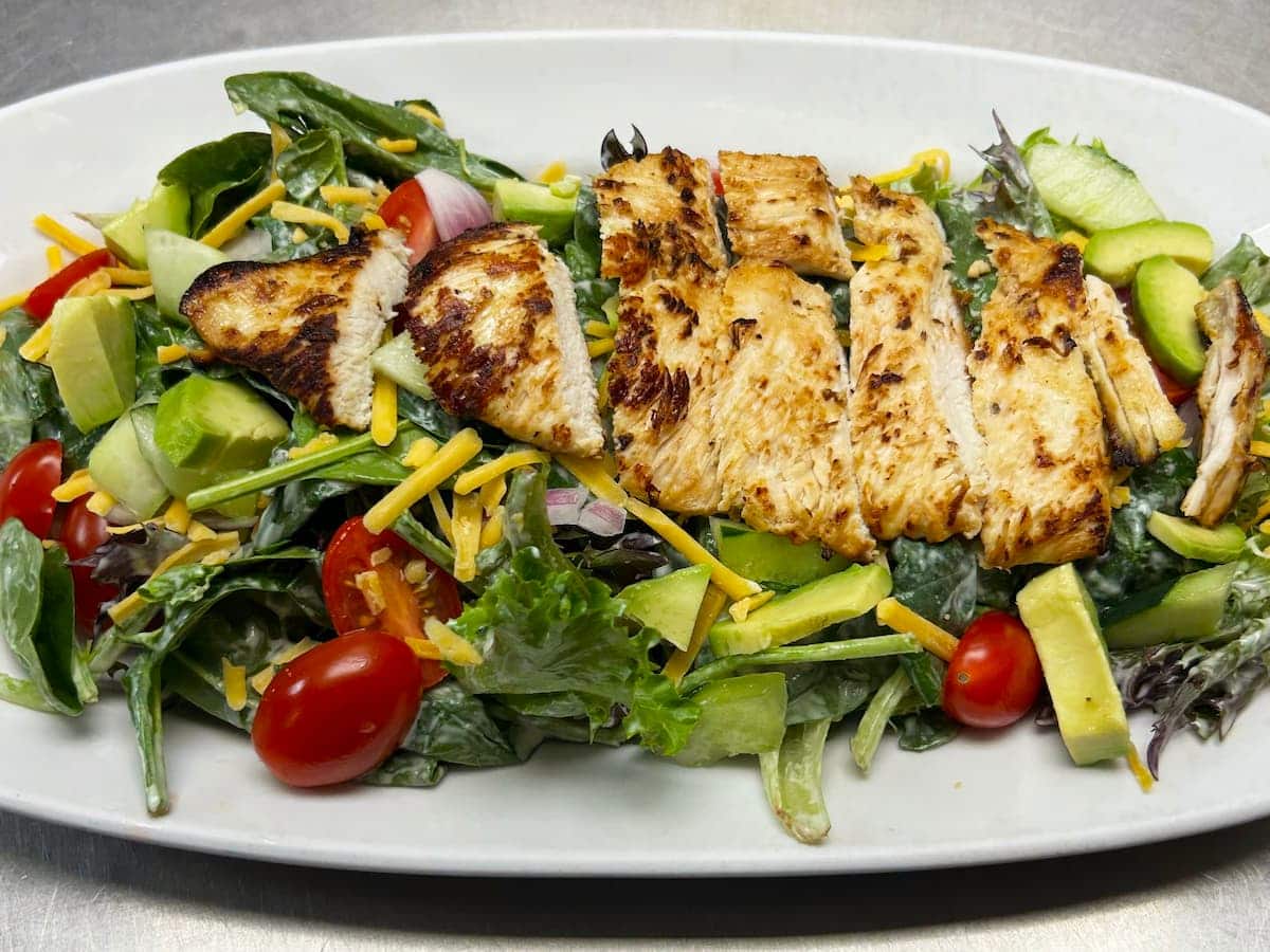Chicken garden salad lunch special at Bailey's Breakfast & Lunch in Omaha