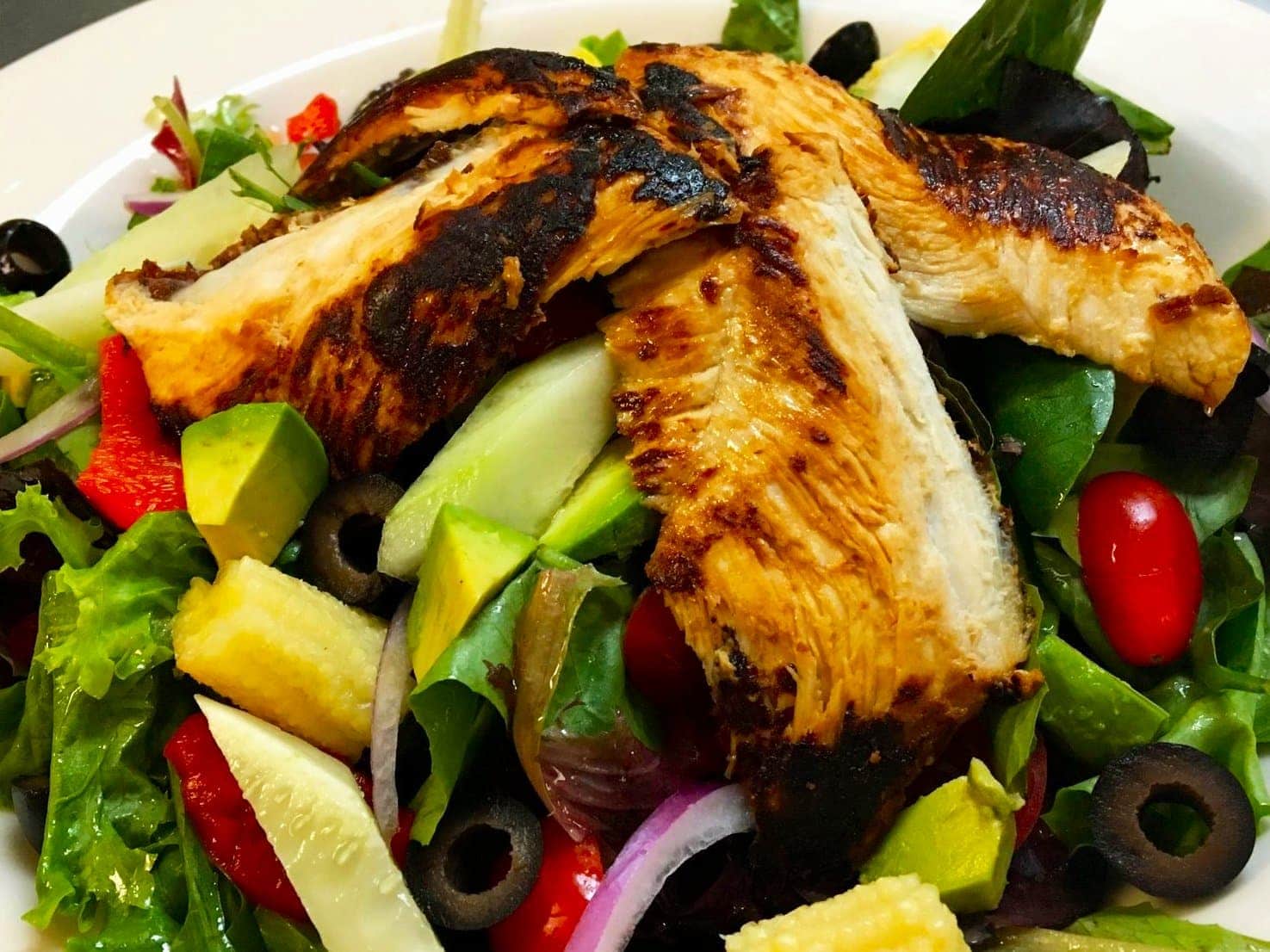 Summer chicken salad lunch special at Bailey's Breakfast & Lunch in Omaha