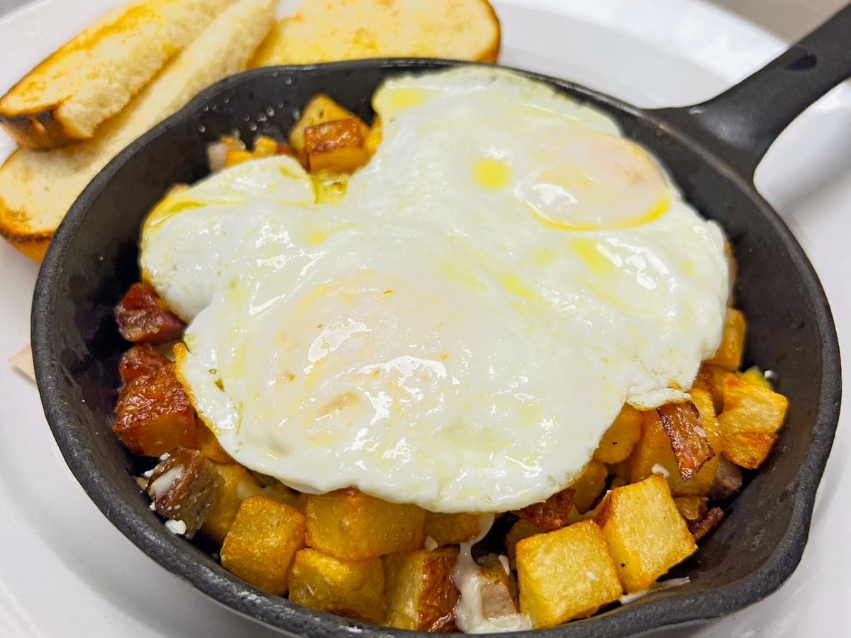 Triple meat skillet breakfast special at Bailey's Breakfast & Lunch in Omaha