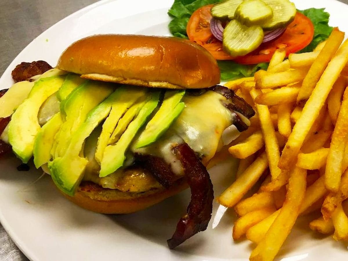 Chicken avocado sandwich lunch special at Bailey's Breakfast & Lunch