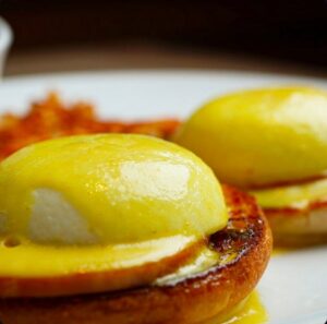 Classic Eggs Benedict at Bailey's in Omaha