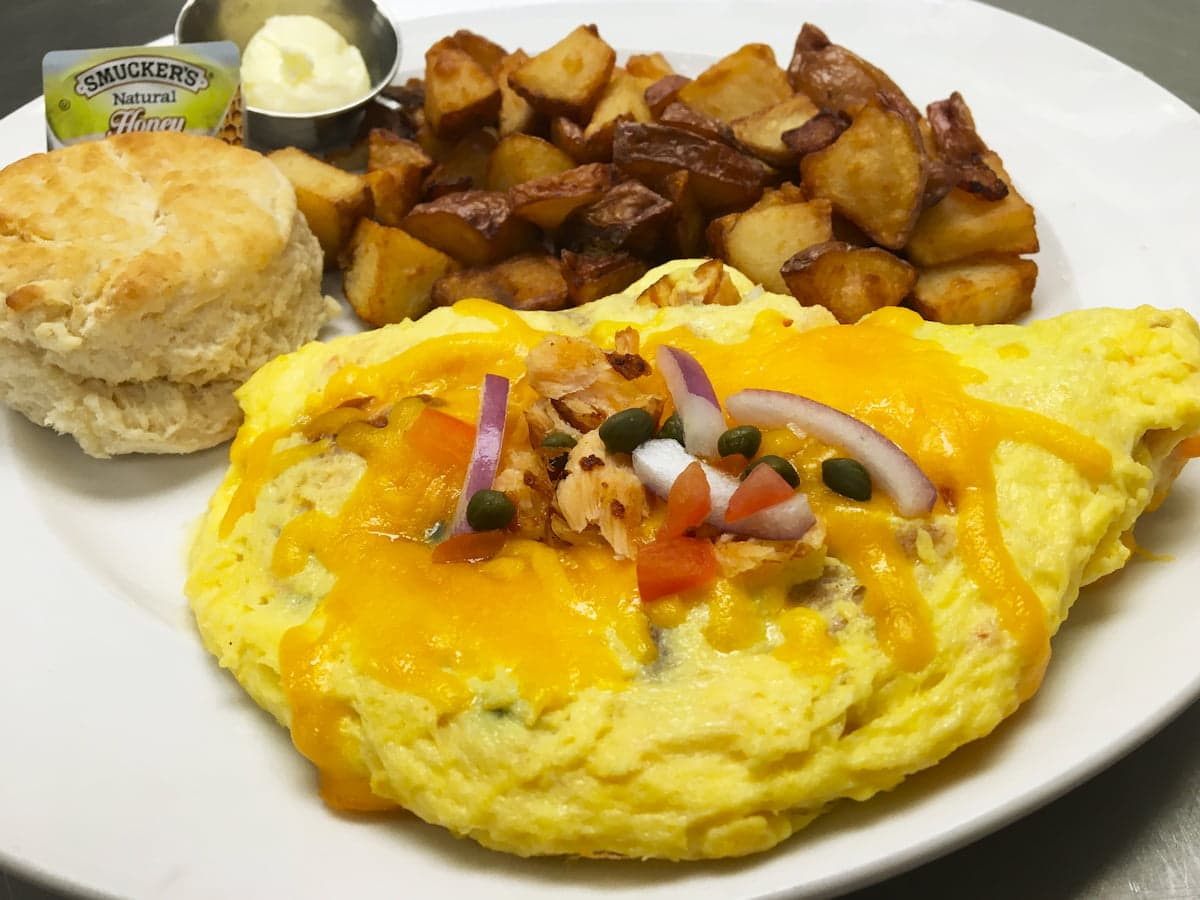 Florida omelet breakfast special at Bailey's Breakfast & Lunch in Omaha