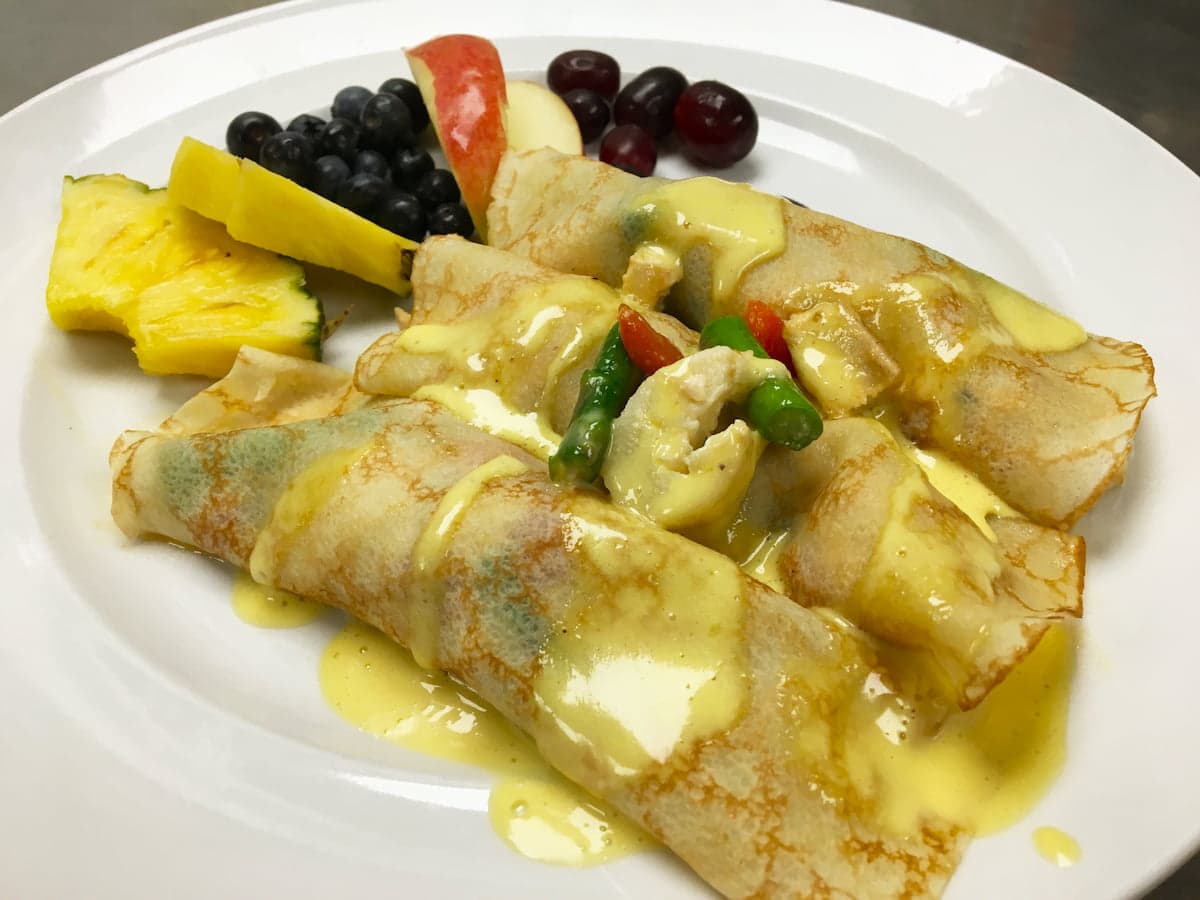 Teri's crepes breakfast special at Bailey's Breakfast & Lunch in Omaha