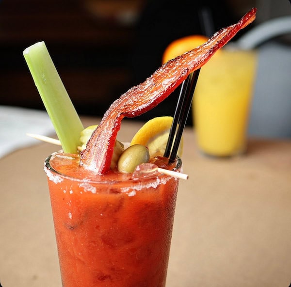 Bacon Bloody Mary at Bailey's in Omaha