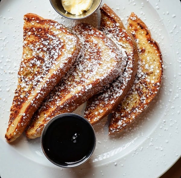 French toast breakfast plate at Bailey’s Breakfast & Lunch in Omaha