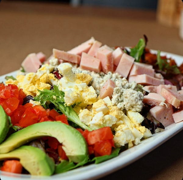 Smoked turkey cobb salad with bacon and avocado at Bailey’s Breakfast & Lunch in Omaha