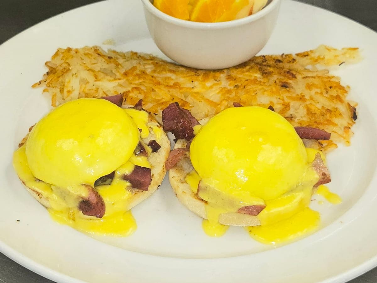 Tasso ham benedict breakfast special at Bailey's Breakfast & Lunch in Omaha
