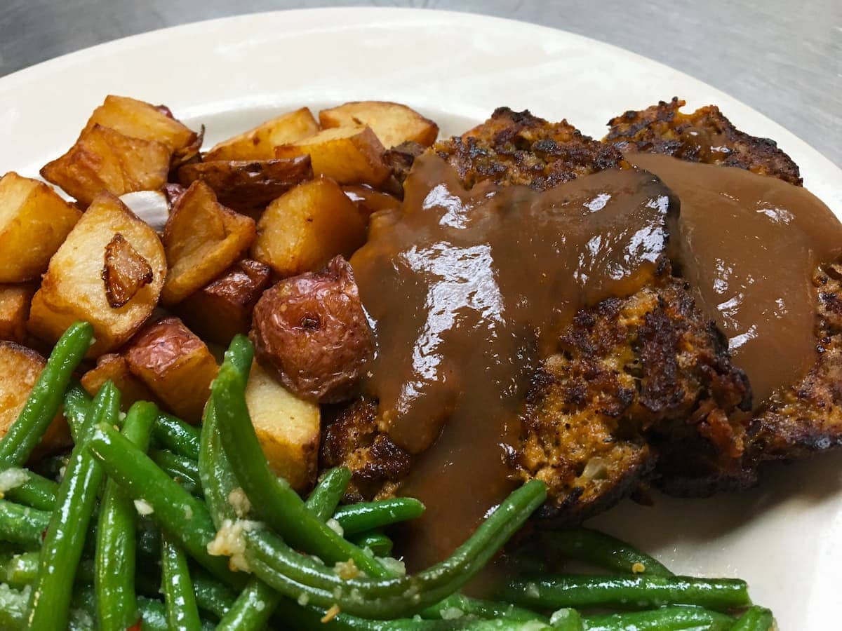 Bailey's meatloaf platter lunch special at Bailey's Breakfast & Lunch in Omaha
