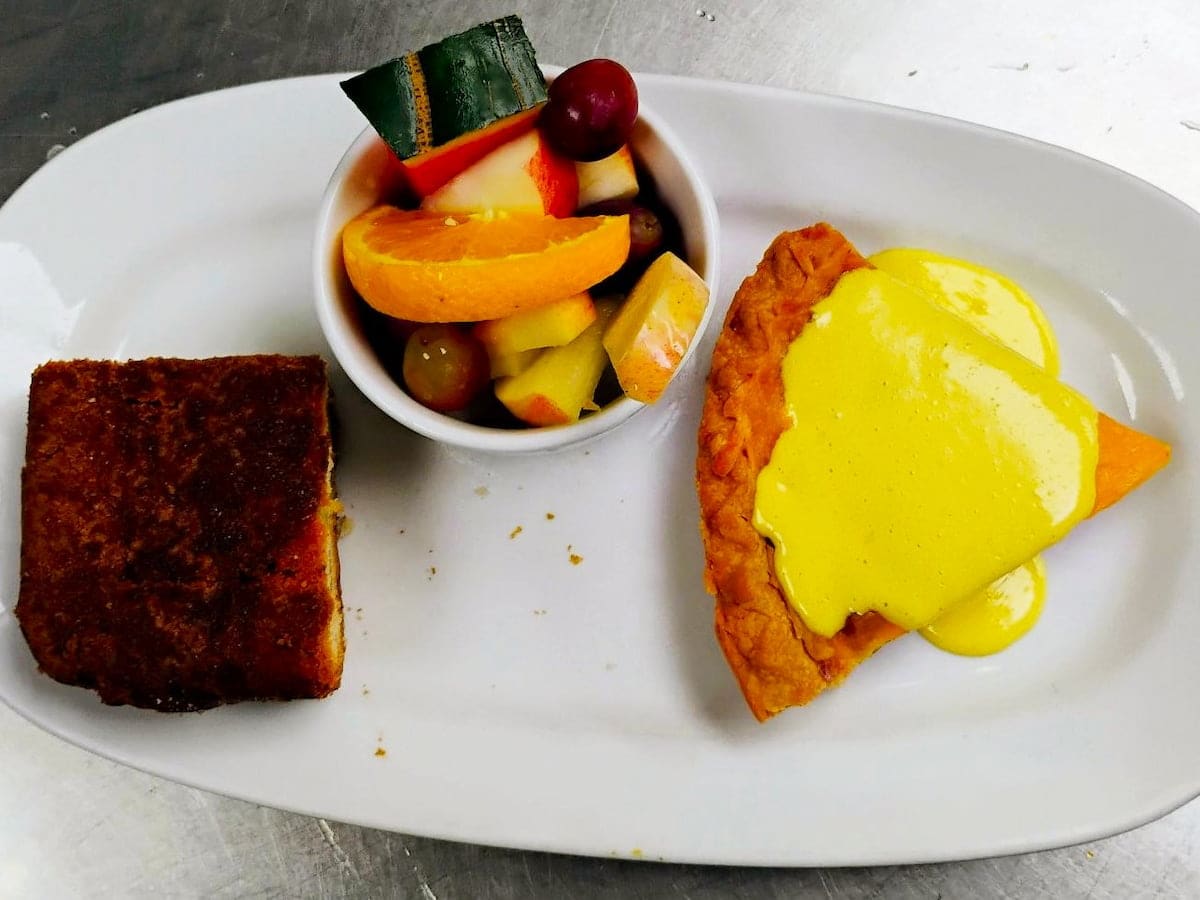 Bailey's meat lovers quiche breakfast special at Bailey's Breakfast & Lunch in Omaha