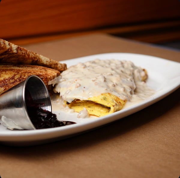 Nebraska omelet with house-smoked corned beef at Bailey’s Breakfast & Lunch in Omaha