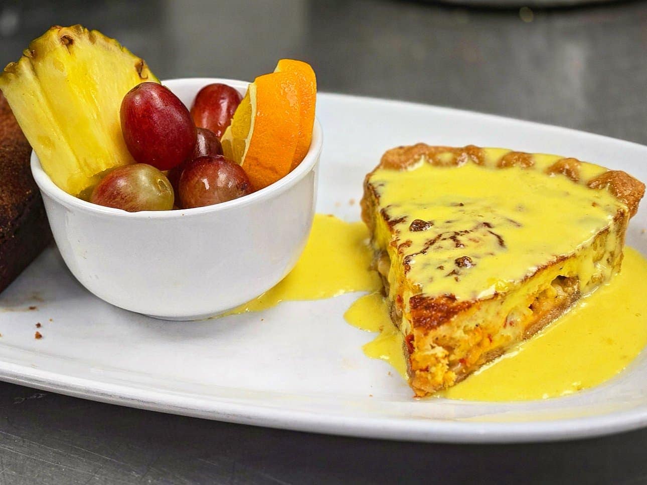 Quiche de mar breakfast special at Bailey's Breakfast & Lunch