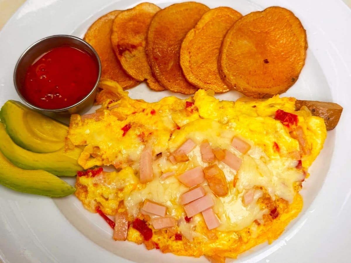 Turkey time omelet breakfast special at Bailey's Breakfast & Lunch in Omaha
