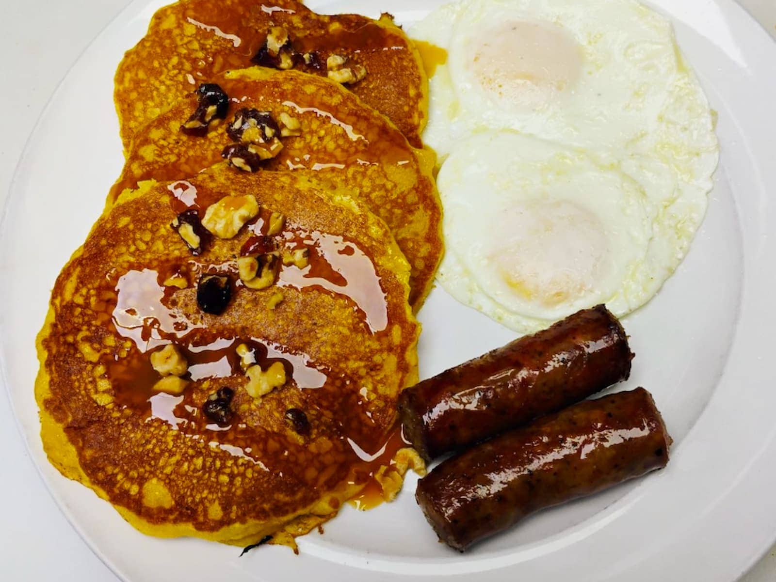 Pumpcakes monthly breakfast special at Bailey's Breakfast & Lunch in Omaha