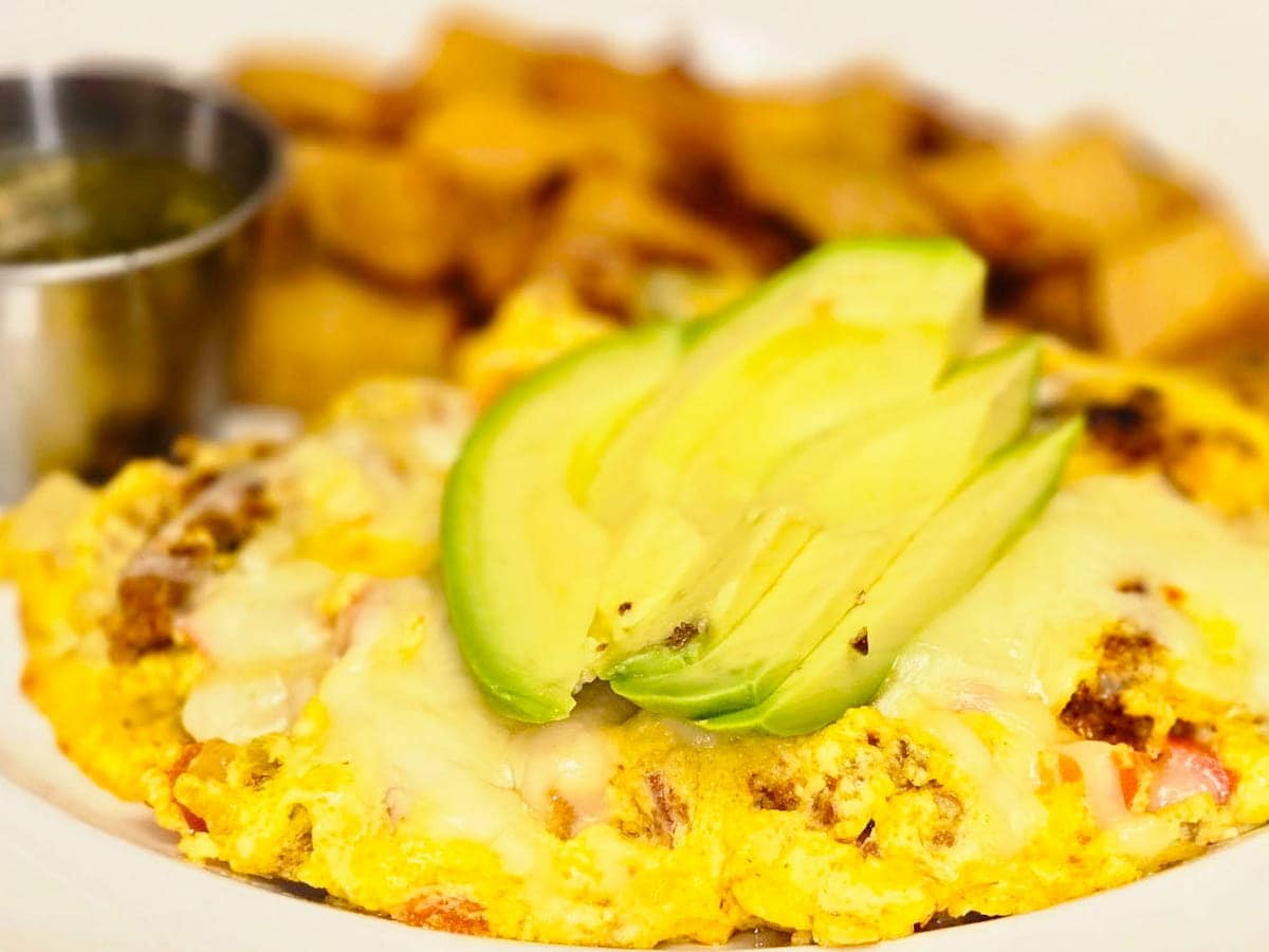 Tex mex omelet breakfast special at Bailey's Breakfast & Lunch in Omaha