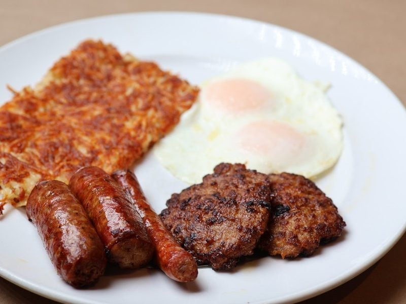 All American Breakfast Sausagefest special at Bailey's in Omaha