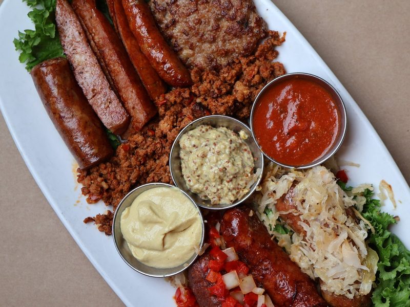 Sausagefest at Bailey's sausage platter