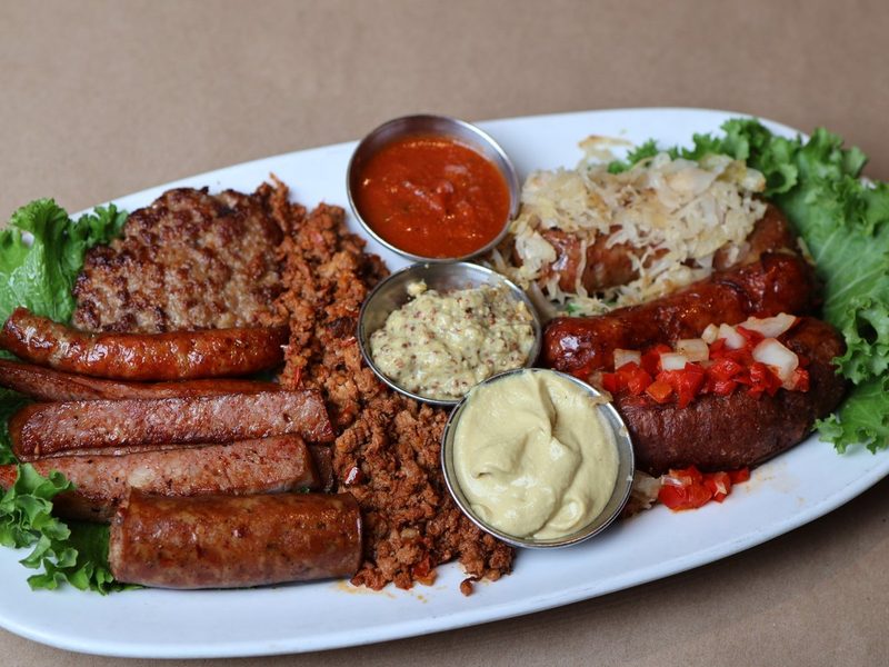 Sausage Sampler Sausagefest special at Bailey's in Omaha