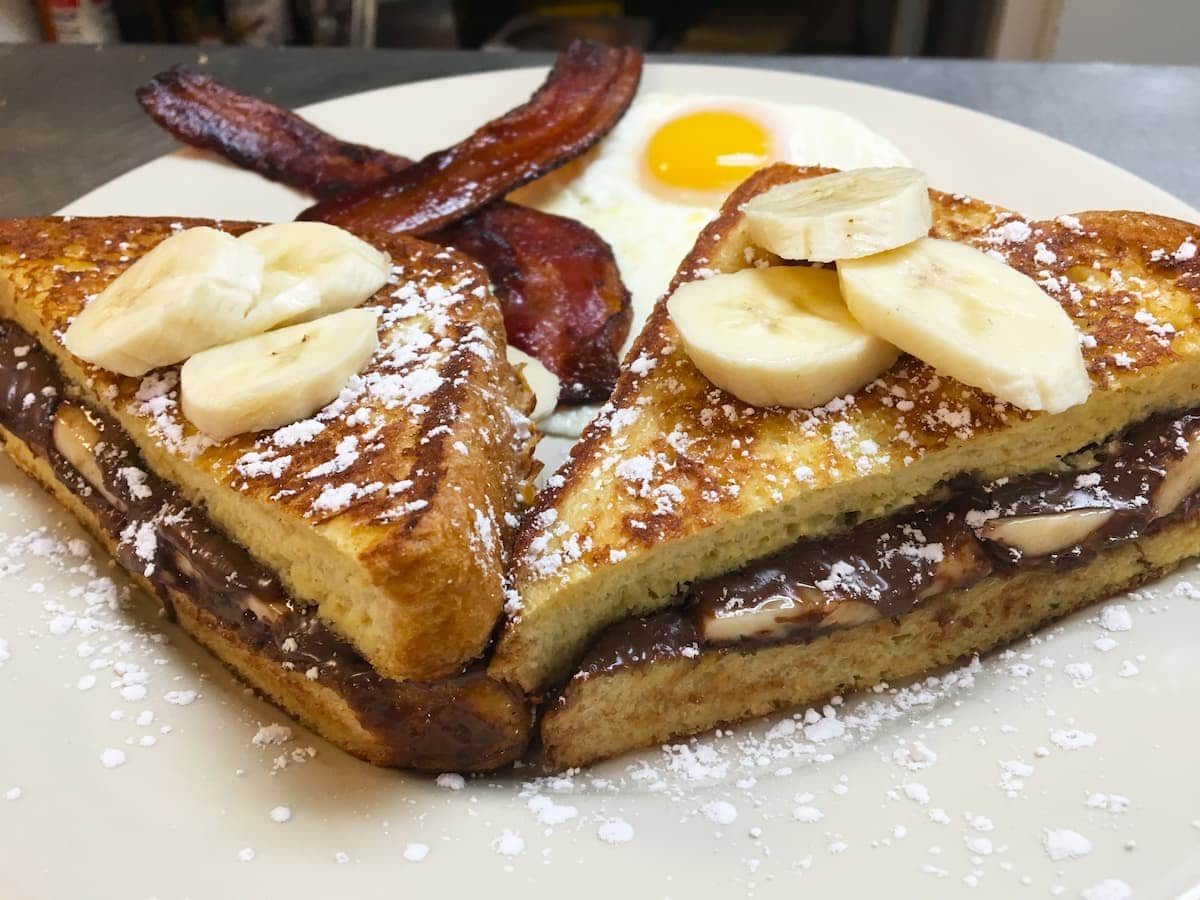 French Toast Sandwich breakfast special at Bailey's in Omaha