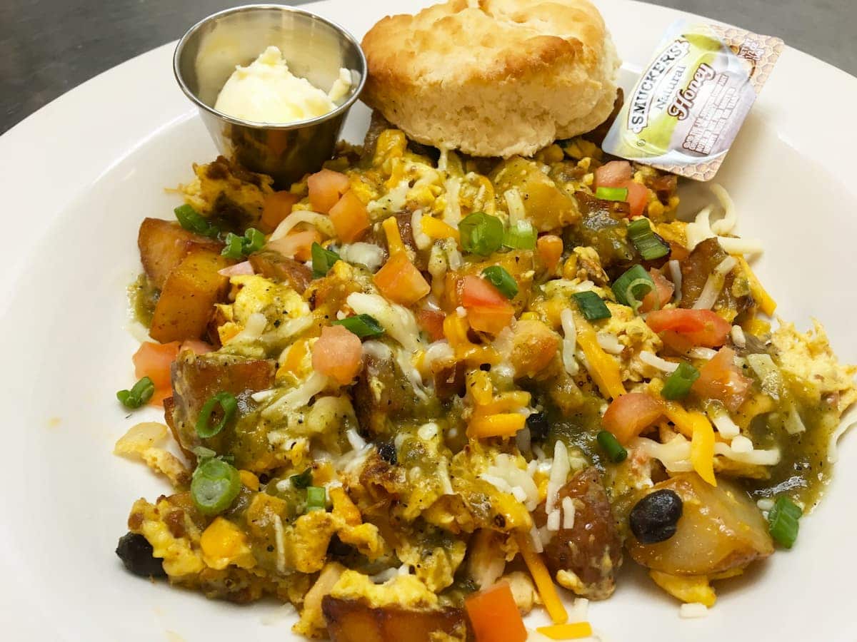 Gil's Scramble breakfast special at Bailey's in Omaha