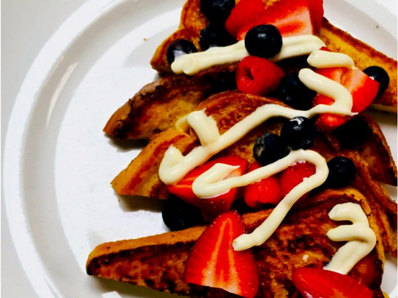 Very berry french toast monthly special at Bailey's Breakfast & Lunch in Omaha